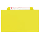 Smead Six-Section Pressboard Top Tab Classification Folders with SafeSHIELD Fasteners, 2 Dividers, Letter Size, Yellow, 10/Box