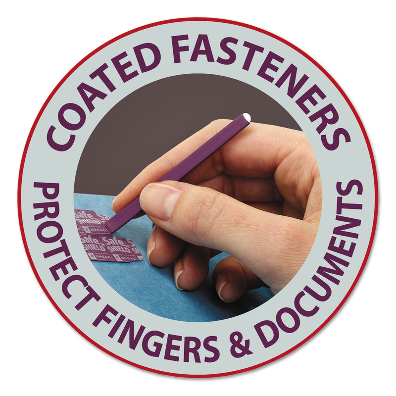 Smead Eight-Section Pressboard Top Tab Classification Folders with SafeSHIELD Fasteners, 3 Dividers, Letter Size, Blue, 10/Box