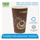 Eco-Products Evolution World 24% Recycled Content Hot Cups 16 oz, 50/Pack, 20 Packs/Carton