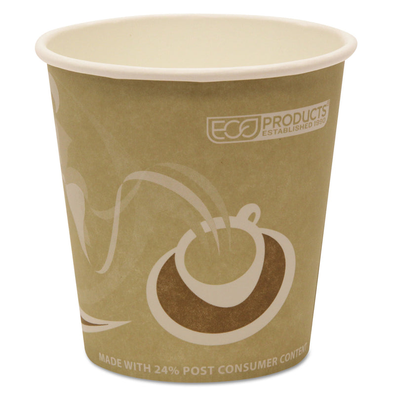 Eco-Products Evolution World 24% Recycled Content Hot Cups, 10 oz, 50/Pack, 20 Packs/Carton