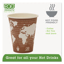 Eco-Products World Art Renewable and Compostable Hot Cups, 8 oz, 50/Pack, 20 Packs/Carton