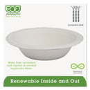 Eco-Products Renewable and Compostable Sugarcane Bowls, 12 oz, Natural White, 50/Pack, 20 Packs/Carton