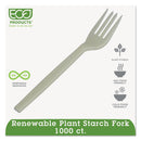 Eco-Products Plant Starch Fork - 7", 50/Pack, 20 Pack/Carton