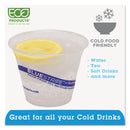 Eco-Products BlueStripe 25% Recycled Content Cold Cups, 9 oz, Clear/Blue, 50/Pack, 20 Packs/Carton