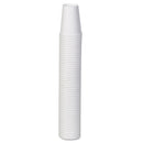 Dixie Paper Hot Cups, 12 oz, White, 50/Sleeve, 20 Sleeves/Carton