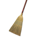 Rubbermaid Corn-Fill Broom, Corn Fiber Bristles, 38" Overall Length, Blue