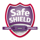 Smead Pressboard Classification Folders with SafeSHIELD Coated Fasteners, 2/5 Cut, 2 Dividers, Legal Size, Gray-Green, 10/Box