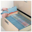 Smead Colored Top Tab Classification Folders, 1 Divider, Letter Size, Blue, 10/Box