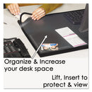 Artistic Lift-Top Pad Desktop Organizer, with Clear Overlay, 24 x 19, Black