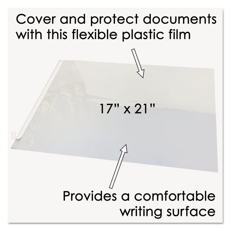 Artistic Second Sight Clear Plastic Desk Protector, with Hinged Protector, 21 x 17, Clear