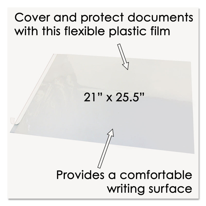 Artistic Second Sight Clear Plastic Desk Protector, with Hinged Protector, 25.5 x 21, Clear