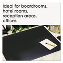 Artistic Leather Desk Pad with Coaster, 20 x 36, Black