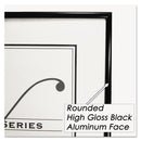 NuDell Metal Poster Frame, Plastic Face, 24 x 36, Black