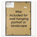 NuDell Metal Poster Frame, Plastic Face, 24 x 36, Black