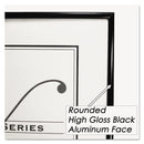NuDell Metal Poster Frame, Plastic Face, 18 x 24, Black