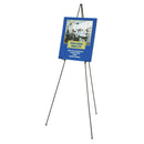 Quartet Full Size Instant Easel, 62.38" Maximum Height, Steel, Black