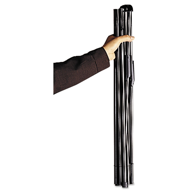 Quartet Heavy-Duty Adjustable Instant Easel Stand, 25" to 63" High, Steel, Black