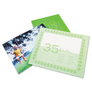 GBC SelfSeal NoMistakes Repositionable Self-Adhesives, 3 mil, 9" x 12", Gloss Clear, 10/Pack