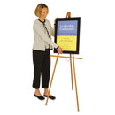Quartet Lightweight Tripod Floor Easel, 64" High, Natural Oak