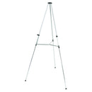 Quartet Lightweight Telescoping Tripod Easel, 38" to 66" High, Aluminum, Silver