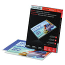 GBC EZUse Thermal Laminating Pouches, 10 mil, 9" x 11.5", Gloss Clear, 50/Box