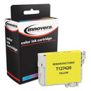 Innovera Remanufactured Yellow Ink, Replacement for 127 (T127420), 755 Page-Yield