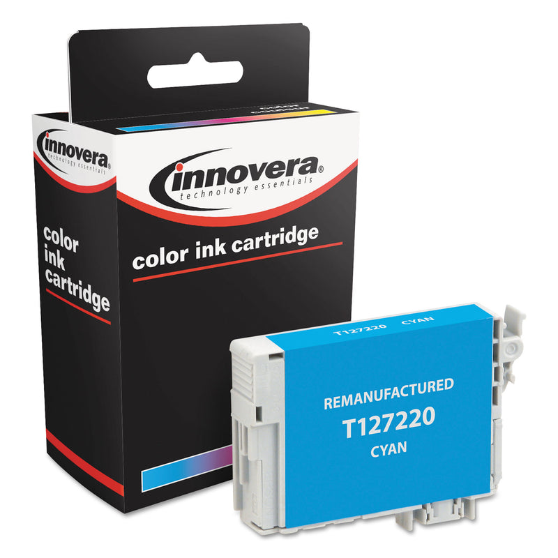 Innovera Remanufactured Cyan Ink, Replacement for 127 (T127220), 755 Page-Yield