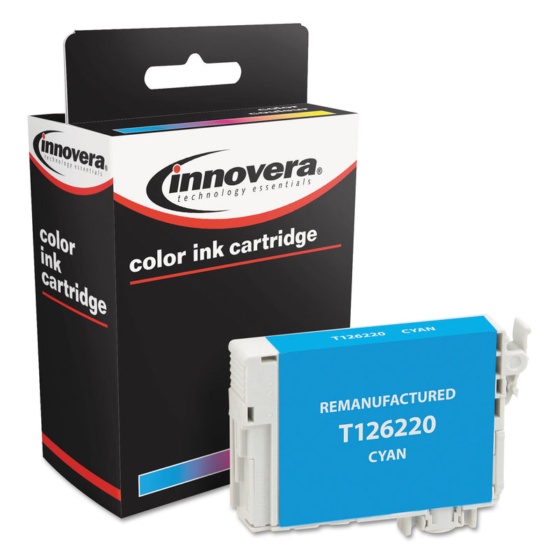 Innovera Remanufactured Cyan Ink, Replacement for 126 (T126220), 470 Page-Yield