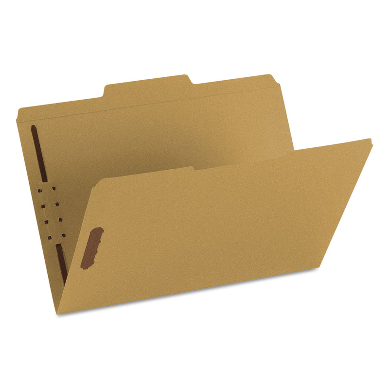 Smead Top Tab Fastener Folders, 1/3-Cut Tabs: Assorted, 2 Fasteners, Legal Size, 11-pt Kraft Exterior, 50/Box