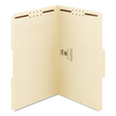 Smead Top Tab Fastener Folders, 1/3-Cut Tabs: Assorted, 2 Fasteners, Legal Size, 11-pt Manila Exterior, 50/Box