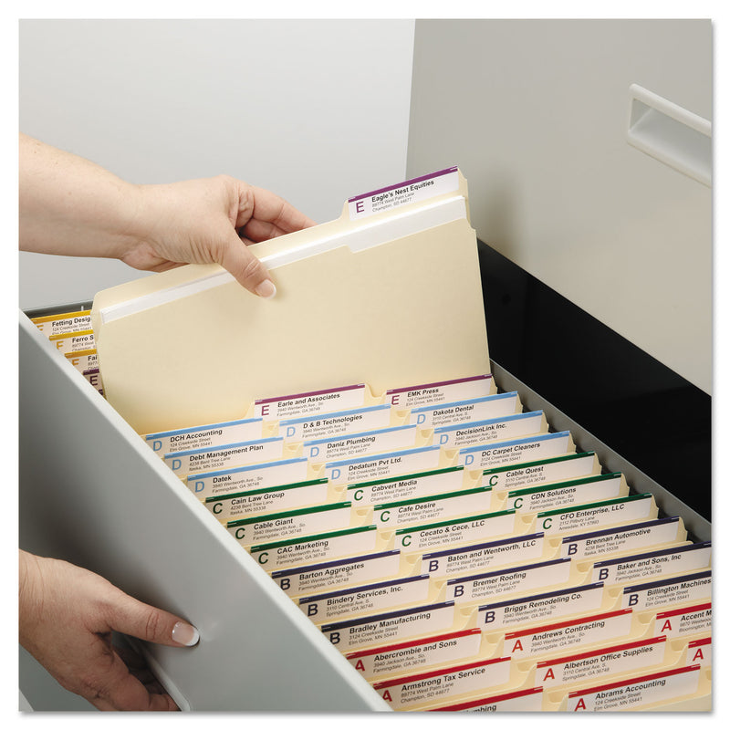Smead Top Tab Fastener Folders, 1/3-Cut Tabs: Assorted, 1 Fastener, Legal Size, 11-pt Manila Exterior, 50/Box