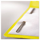Smead Top Tab Colored Fastener Folders, 2 Fasteners, Legal Size, Yellow Exterior, 50/Box