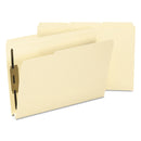 Smead Top Tab Manila Expansion Fastener Folders, 1.5" Expansion, 2 Fasteners, Legal Size, Manila Exterior, 50/Box