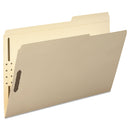 Smead Top Tab Fastener Folders, Guide-Height 2/5-Cut Tabs: Right of Center, 2 Fasteners, Legal Size, 11-pt Manila Exterior, 50/Box