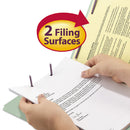 Smead Recycled Pressboard Folders with Two SafeSHIELD Coated Fasteners, 3" Expansion, 1/3-Cut Tab, Letter Size, Gray-Green, 25/Box