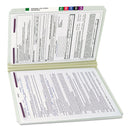 Smead Recycled Pressboard Folders with Two SafeSHIELD Coated Fasteners, 2" Expansion, Straight Tab, Legal Size, Gray-Green, 25/Box