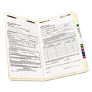 Smead Top Tab Fastener Folders, Straight Tab, 2 Fasteners, Legal Size, 11-pt Manila Exterior, 50/Box