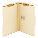 Smead Top Tab Manila Expansion Fastener Folders, 1.5" Expansion, 2 Fasteners, Legal Size, Manila Exterior, 50/Box