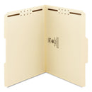 Smead Top Tab Fastener Folders, 1/3-Cut Tabs: Assorted, 2 Fasteners, Letter Size, 11-pt Manila Exterior, 50/Box