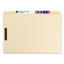 Smead Top Tab Fastener Folders, Straight Tab, 2 Fasteners, Legal Size, 11-pt Manila Exterior, 50/Box