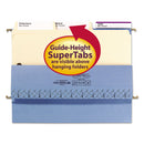 Smead SuperTab Reinforced Guide Height Fastener Folders, 2 Fasteners, Legal Size, 11-pt Manila Exterior, 50/Box