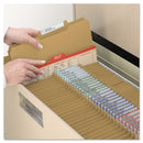 Smead Top Tab Fastener Folders, Guide-Height 2/5-Cut Tabs: Right of Center, 2 Fasteners, Legal Size, 17-pt Kraft Exterior, 50/Box