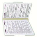 Smead Recycled Pressboard Folders with Two SafeSHIELD Coated Fasteners, 2" Expansion, 1/3-Cut Tabs, Legal Size, Gray-Green, 25/Box