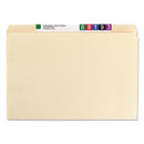 Smead Top Tab Fastener Folders, Straight Tab, 1 Fastener, Legal Size, 11-pt Manila Exterior, 50/Box