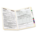 Smead Top Tab Fastener Folders, Straight Tab, 2 Fasteners, Letter Size, 11-pt Manila Exterior, 50/Box