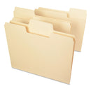Smead SuperTab Top Tab File Folders, 1/3-Cut Tabs: Assorted, Letter Size, 0.75" Expansion, 14-pt Manila, 50/Box