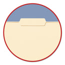 Smead WaterShed Top Tab File Folders, 1/3-Cut Tabs: Assorted, Letter Size, 0.75" Expansion, Manila, 100/Box