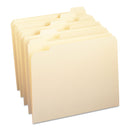 Smead Manila File Folders, 1/5-Cut Tabs: Assorted, Letter Size, 0.75" Expansion, Manila, 100/Box