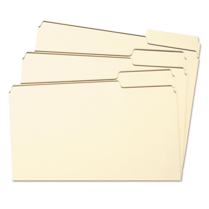 Smead Reinforced Tab Manila File Folders, 1/3-Cut Tabs: Right Position, Letter Size, 0.75" Expansion, 11-pt Manila, 100/Box