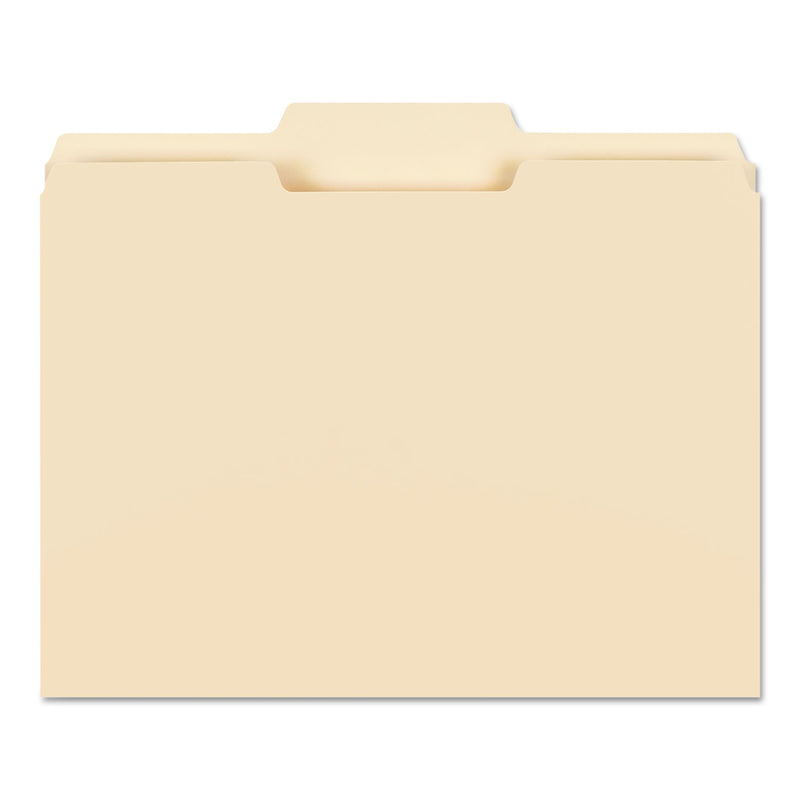 Smead Manila File Folders, 1/3-Cut Tabs: Center Position, Letter Size, 0.75" Expansion, Manila, 100/Box
